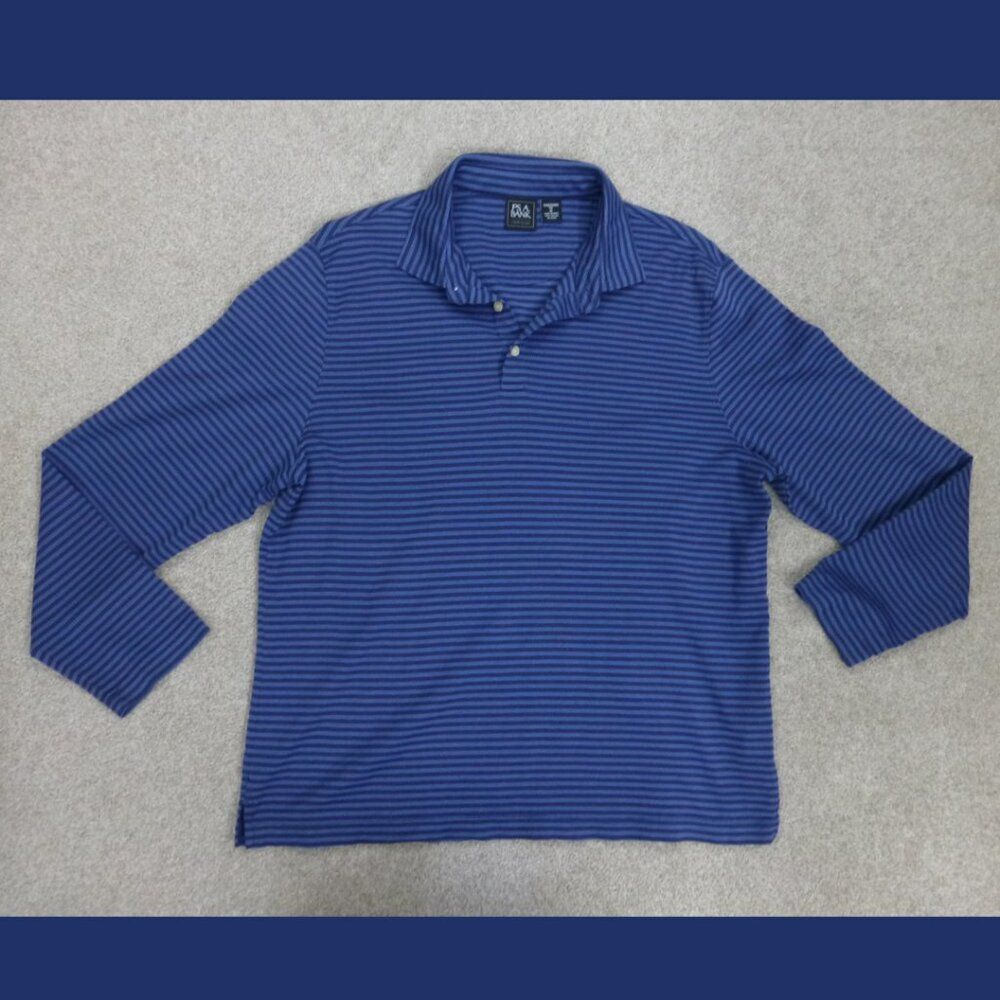 Jos. A. Bank Traditional Fit Traveler's Long Sleeve Polo Shirt